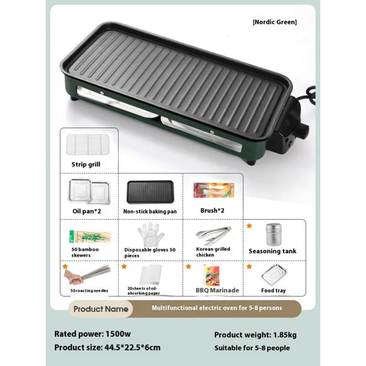 Electric Smoke-Free Household BBQ Grill
