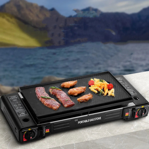 Outdoor Double Burner Camping Oven