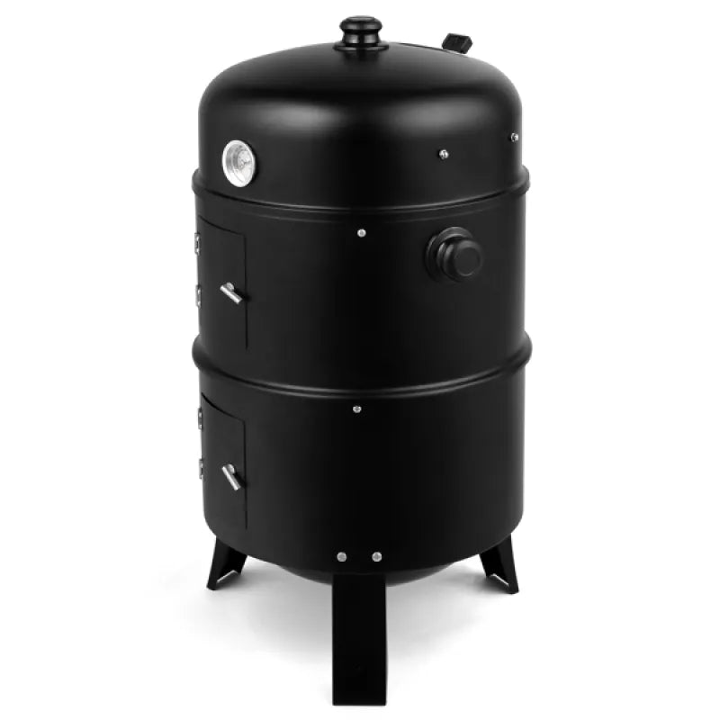 Black Charcoal Smoker Oven