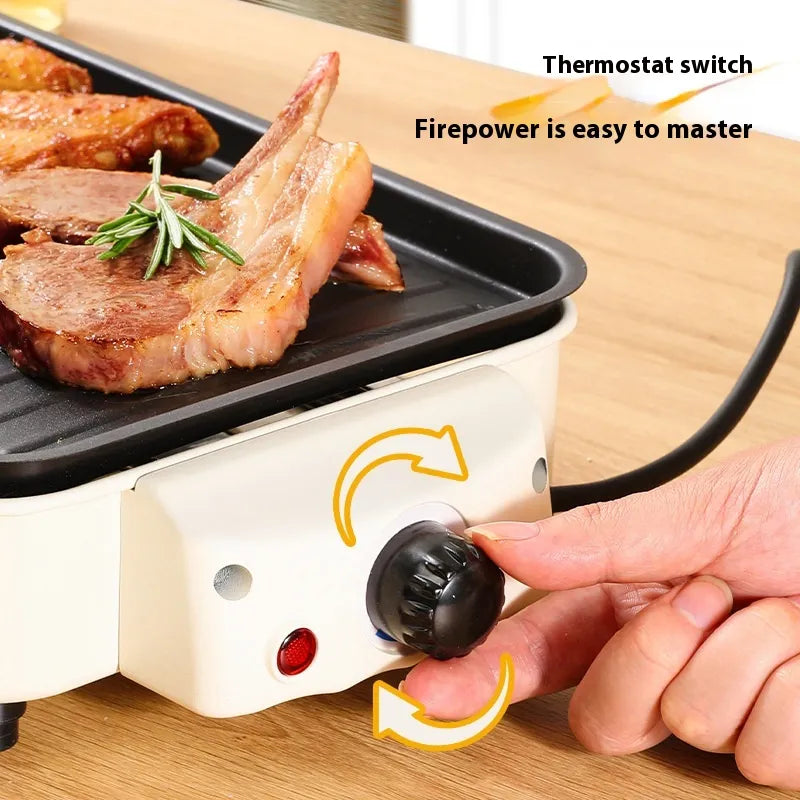 Electric Smoke-Free Household BBQ Grill