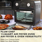12.5 Qt Air Fryer With Dual Knob Control