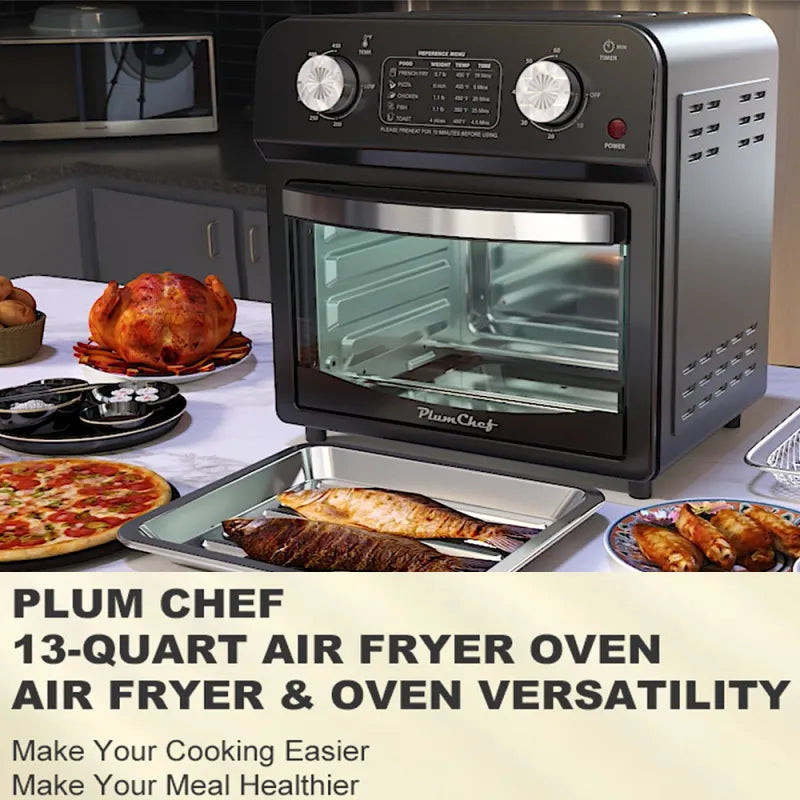 12.5 Qt Air Fryer With Dual Knob Control